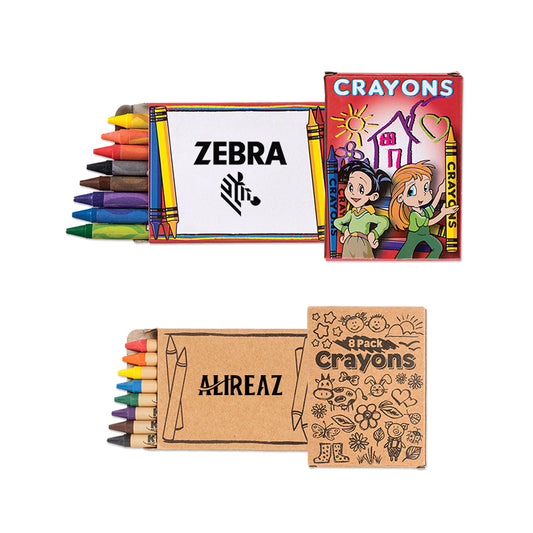 Kraft Box 8 Pack Kids Crayons