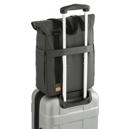 Front View of Gray Aft Recycled Computer Tote