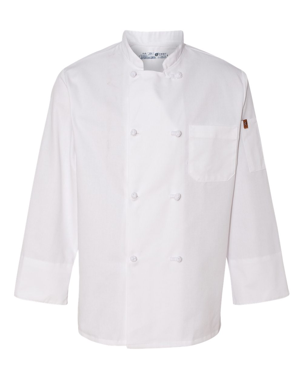 Eight Knot Button Chef Coat with Thermometer Pocket - 0414