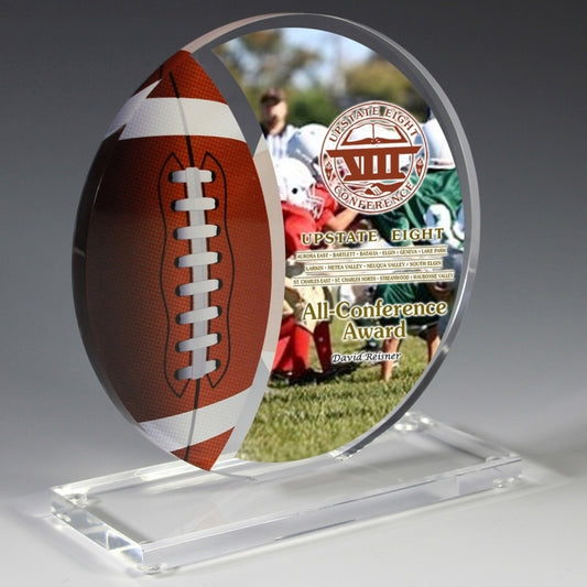 Football Achievement Award - 4 Color Process - (5¾" X 6¼")