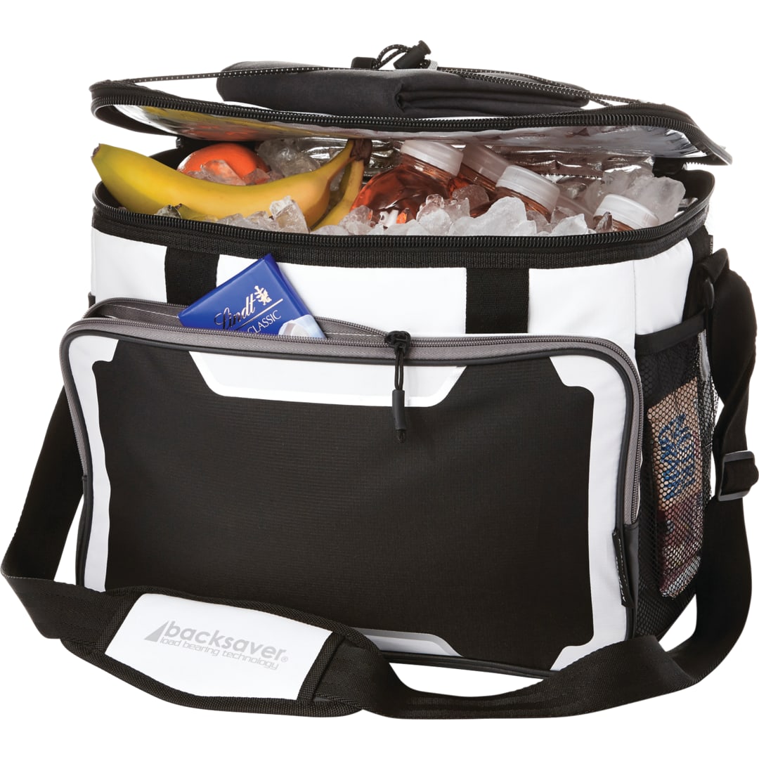 Front View of White Arctic Zone® Titan Deep Freeze® 24 Can Cooler