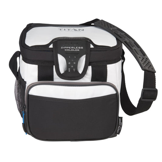 Front View of White Arctic Zone® Titan Deep Freeze Zipperless Cooler