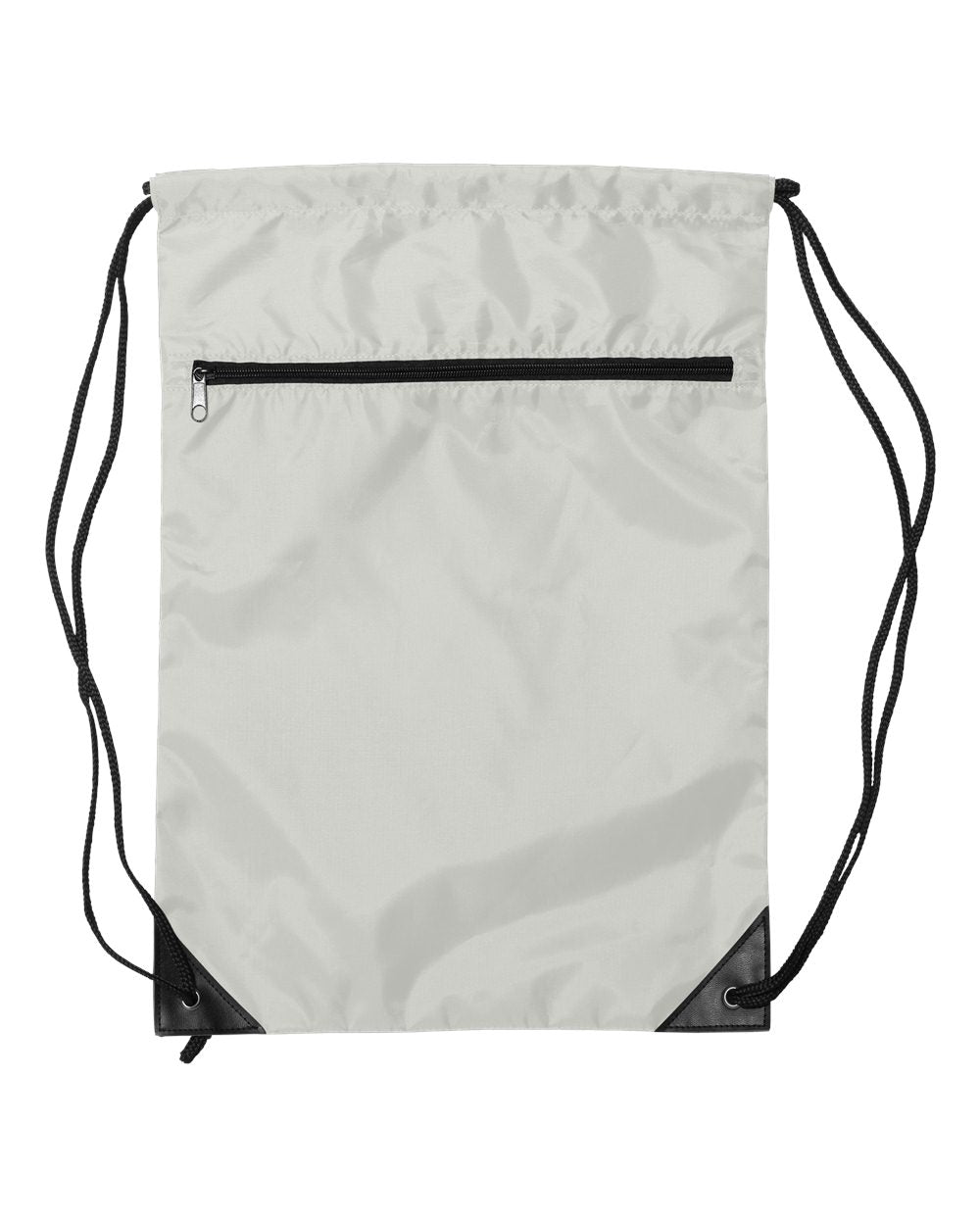 Zippered Drawstring Backpack - 8888