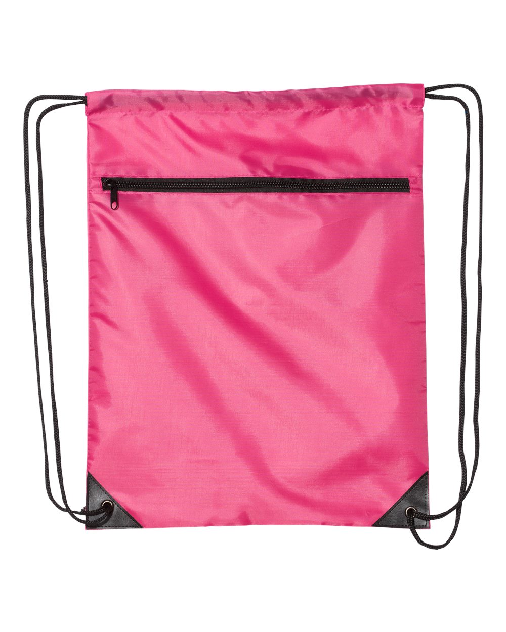 Zippered Drawstring Backpack - 8888