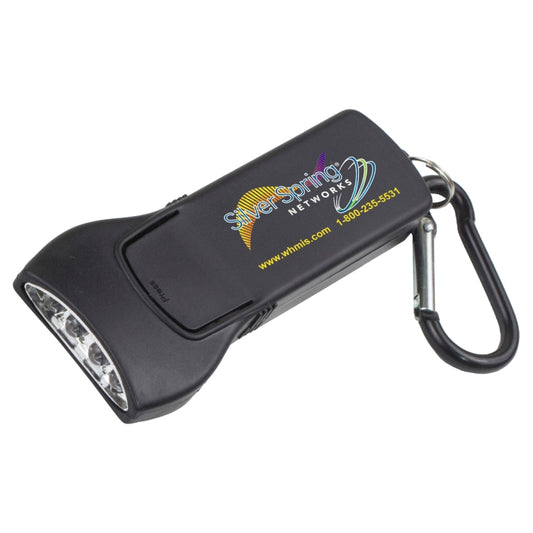 "Beamer" 4 LED Keyholder Keylite with Carabiner Clip (Photoimage Full Color)