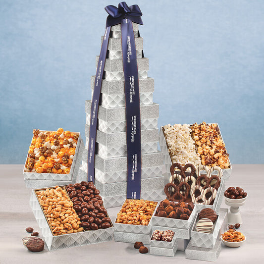 Silver Delights Giant Party Tower