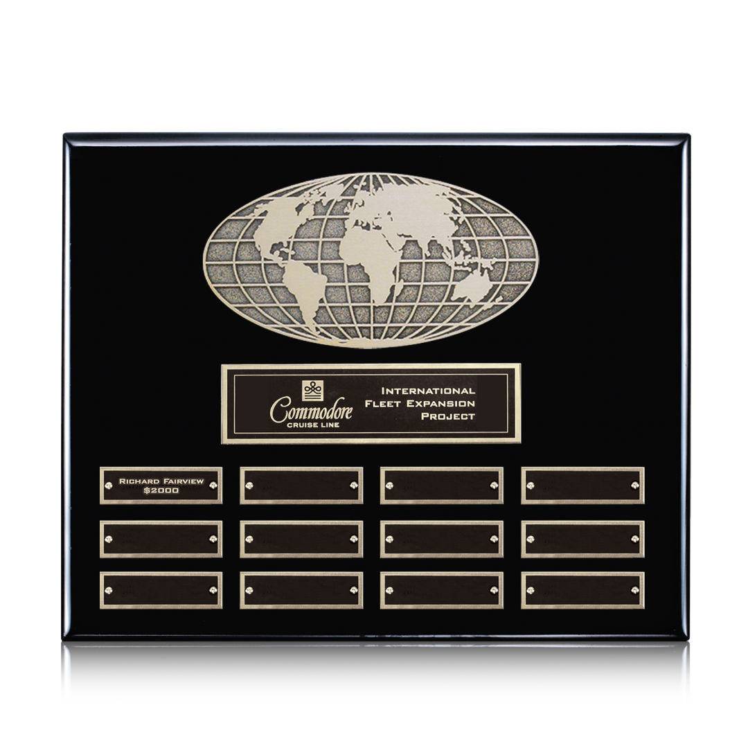 World (Horiz) Perpetual - Black Finish