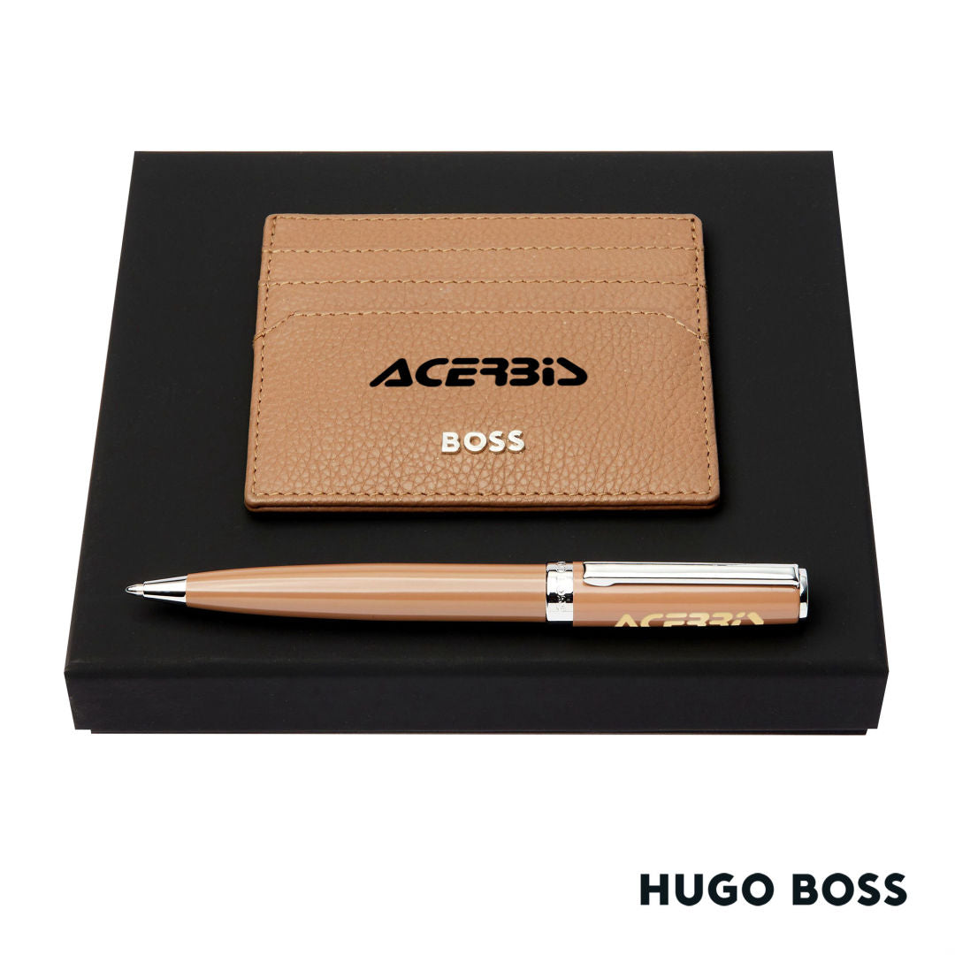Hugo Boss® Ballpoint Pen & Card Holder Set