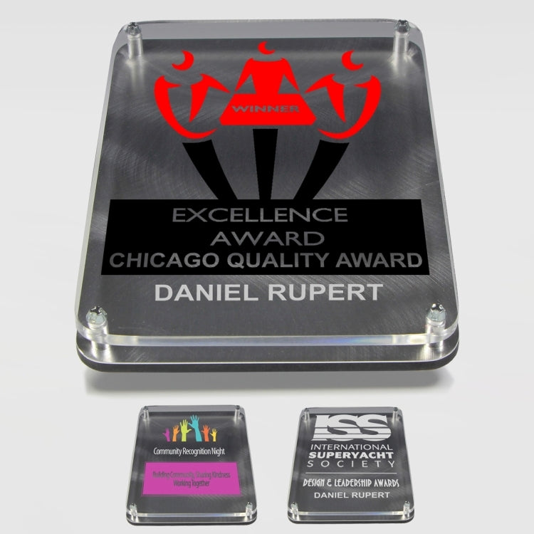 Spirit Floating Awards (5"W x 7"H x 11/18"D) - Laser Engraved