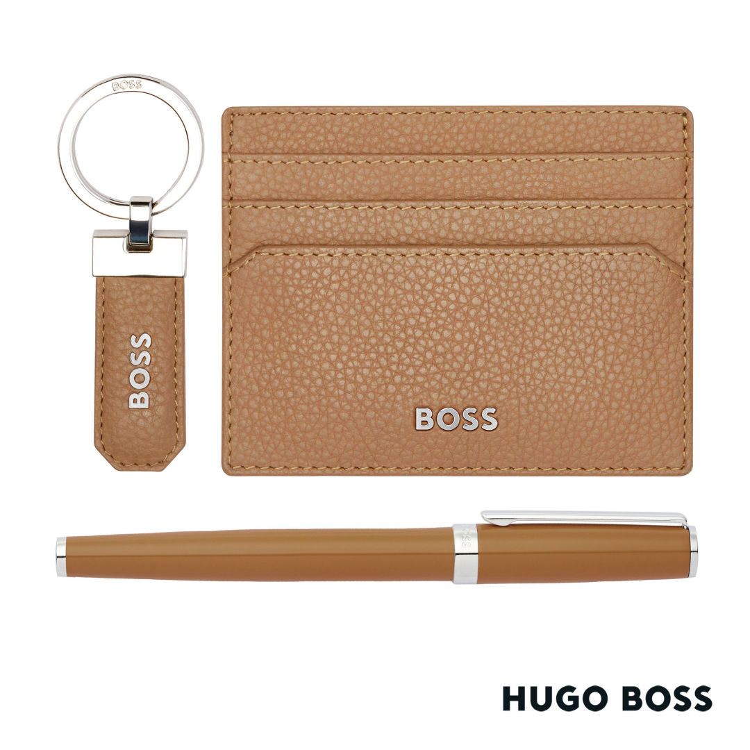 Hugo Boss® Fountain Pen, Key Ring & Card Holder Set