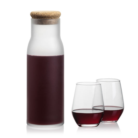 Yarmouth Carafe & Mandelay Stemless Wine