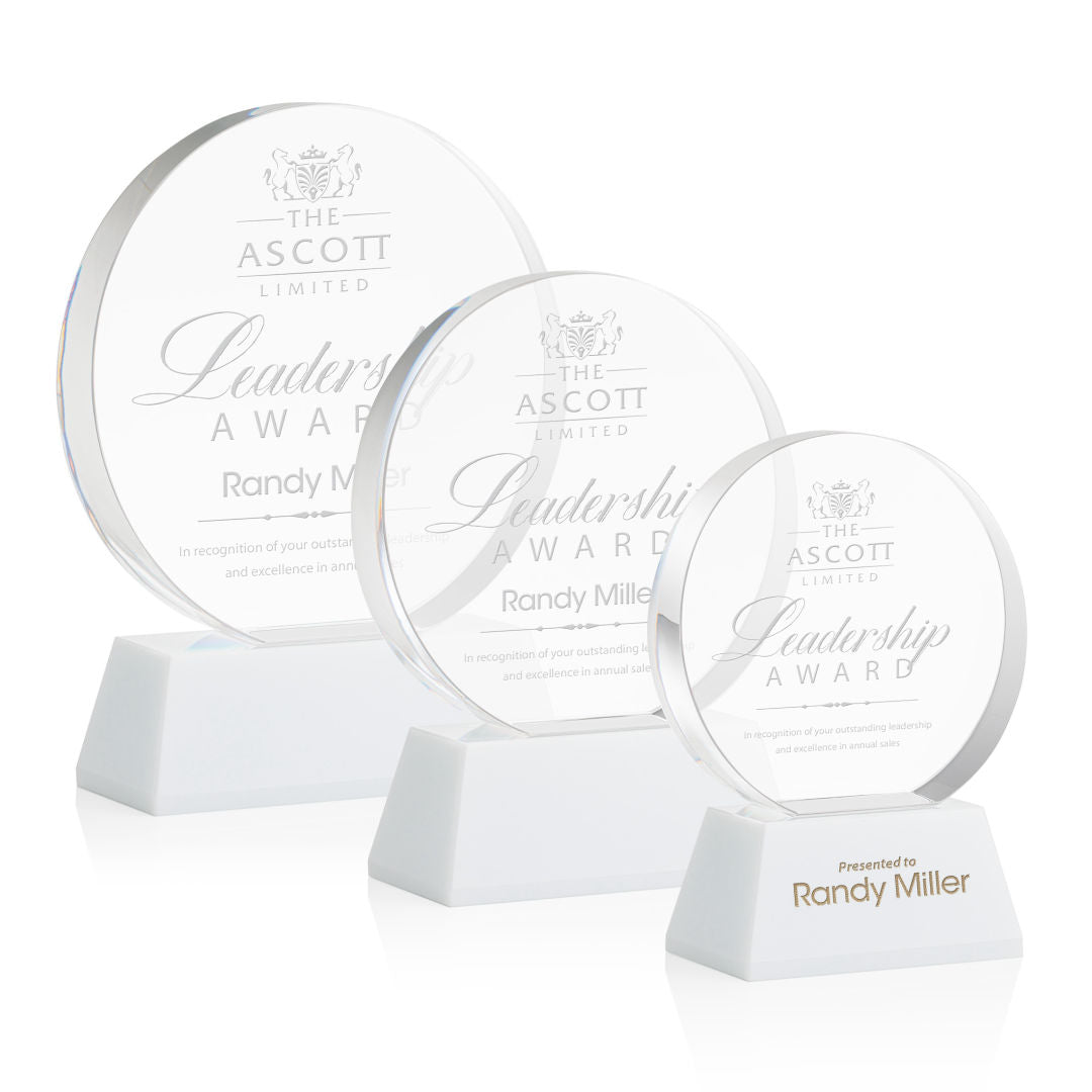 Glenwood Award on Base - White