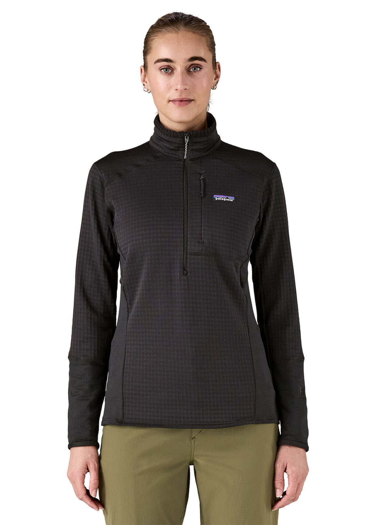 Patagonia Women's R1 Pullover - Black - XXS