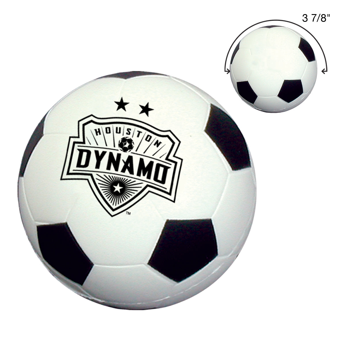 WHITE Soccer Ball Shape Stress Reliever