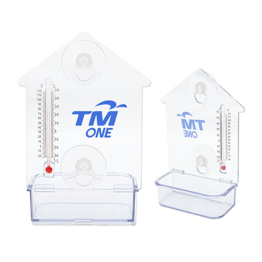 Clear Bird Feeder Thermometer