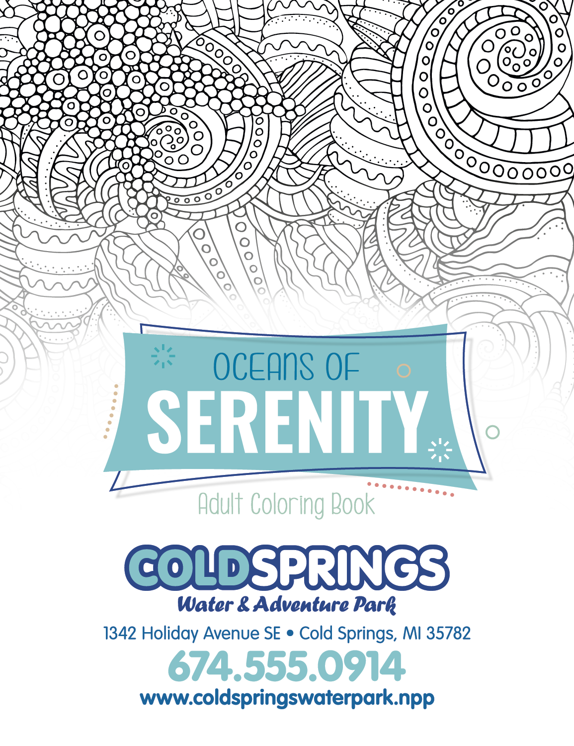 Good Value™ Oceans of Serenity Adult Coloring Book