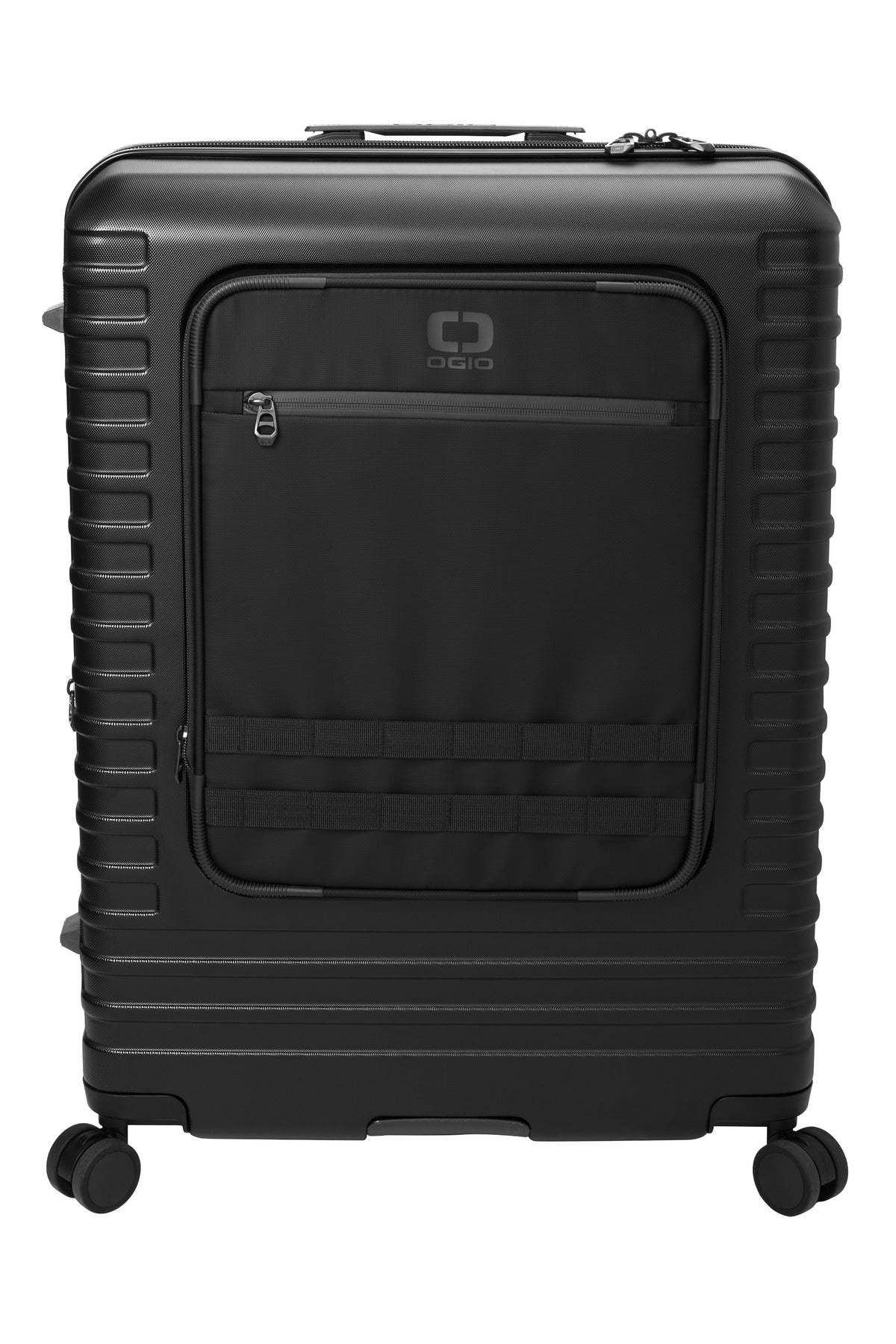 Front View of Blacktop OGIO Utilitarian Large Checked Spinner 413013