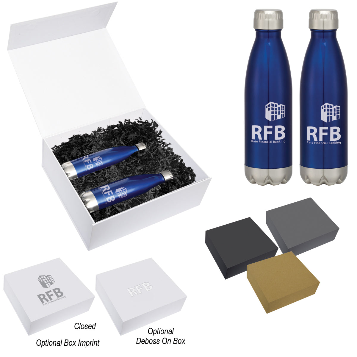 16 Oz. Swiggy Stainless Steel Bottle Gift Set