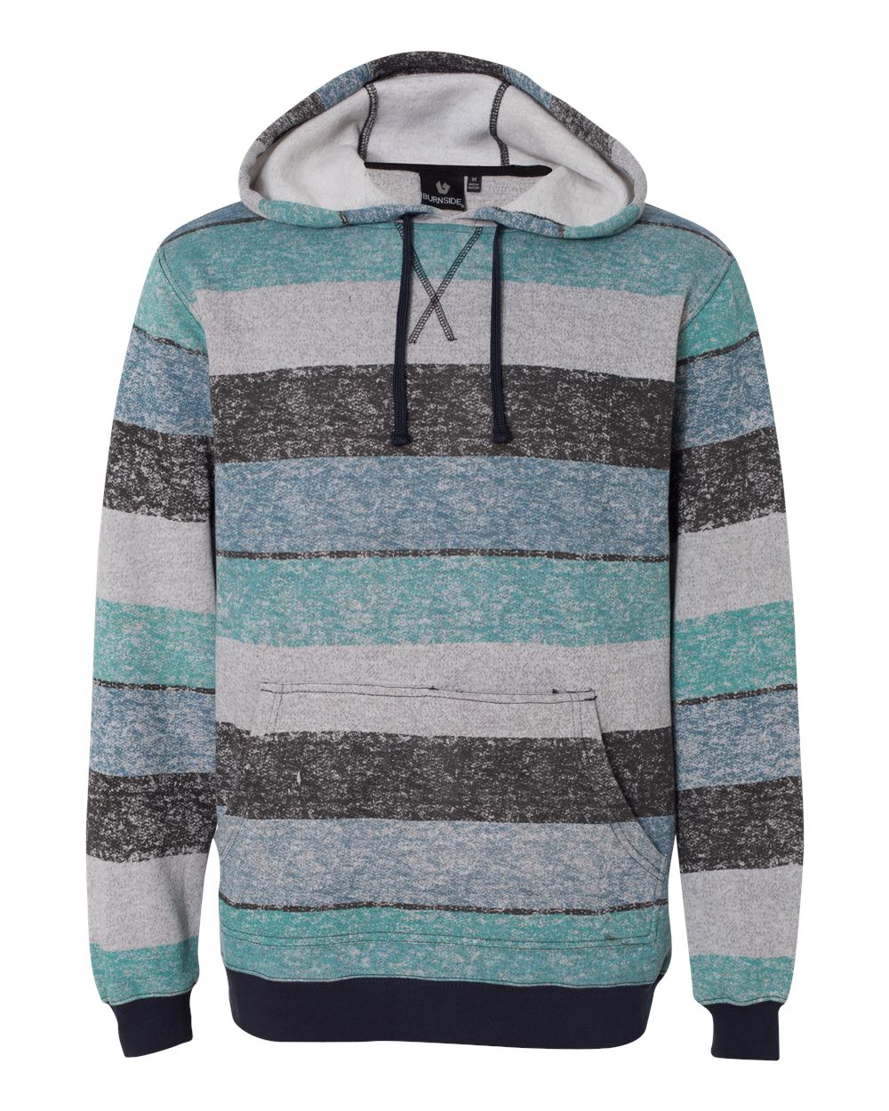 Men's Printed Stripes Fleece Sweatshirt - 8603