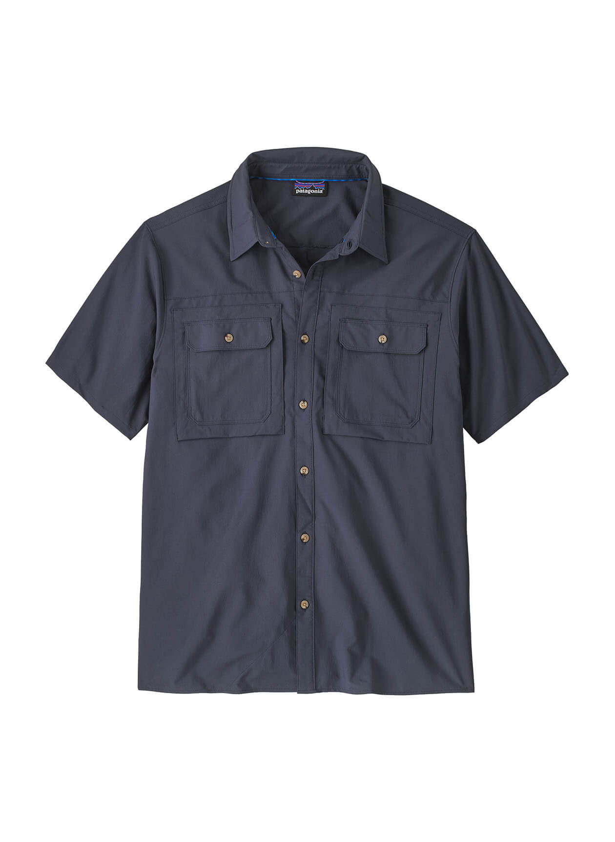 Patagonia Men's Self Guided Short-Sleeve Sun Shirt - Marmot Field: Beeswax Tan - SM