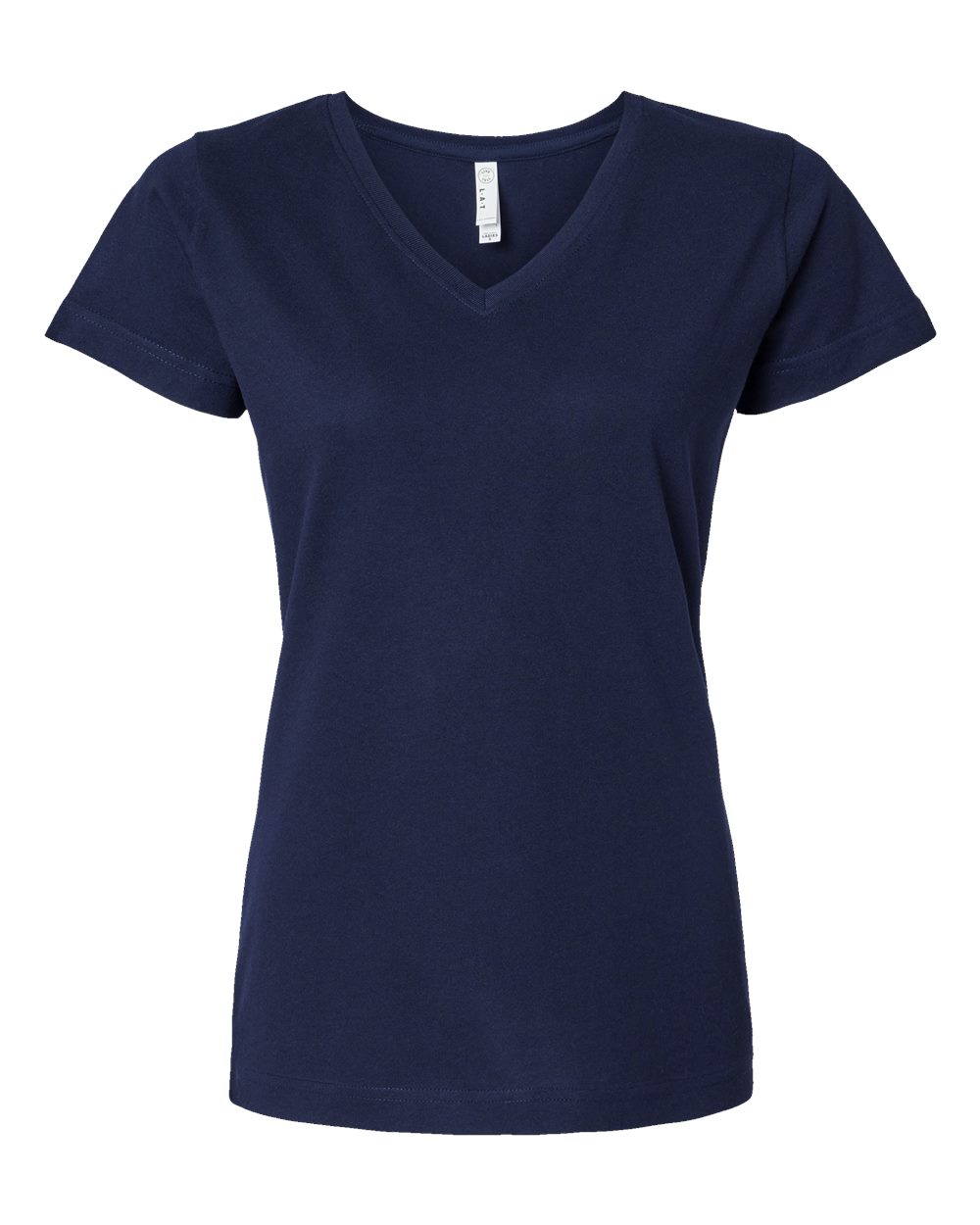Women's Fine Jersey V-Neck Tee - 3507