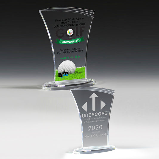 Allure Acrylic Award (6" x 8" x 3/8") - Laser imprint