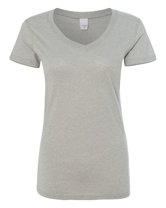 Women’s Glitter V-Neck T-Shirt - 8136