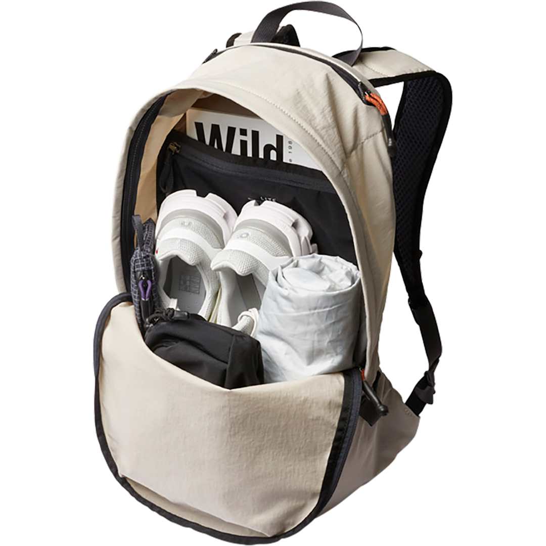 Front View of Gray Bellroy Lite Recycled Daypack