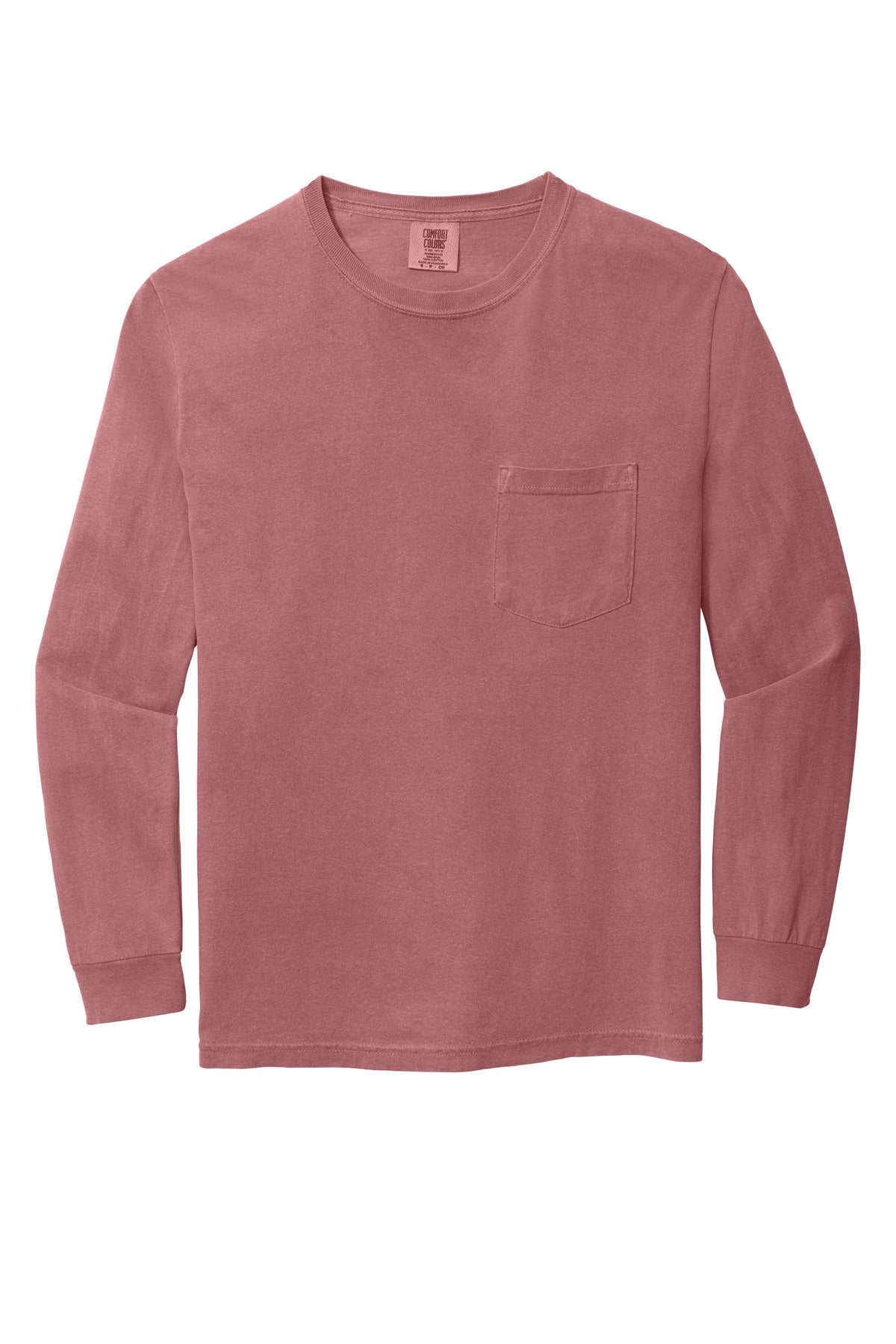 COMFORT COLORS Heavyweight Ring Spun Long Sleeve Pocket Tee. 4410