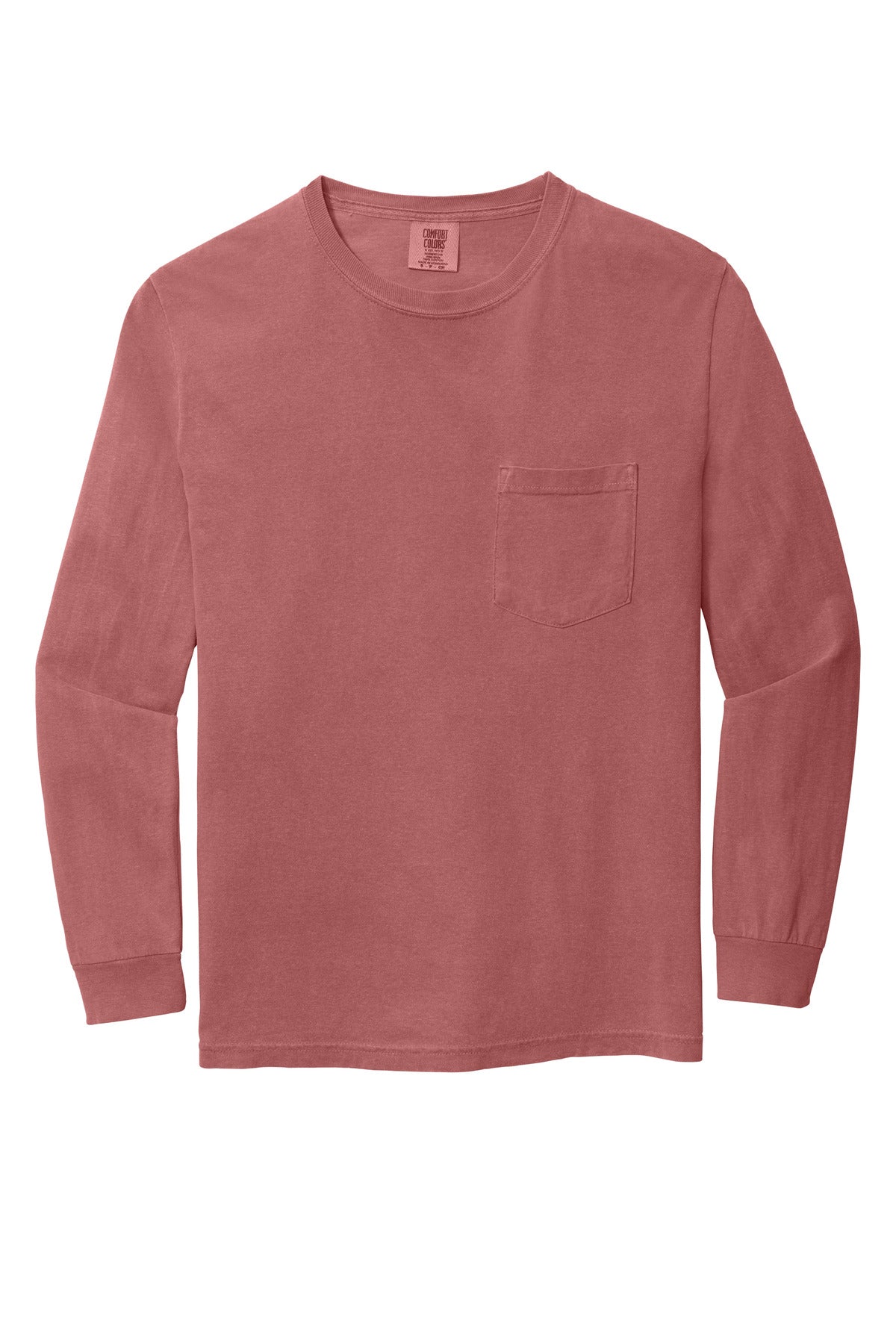 COMFORT COLORS Heavyweight Ring Spun Long Sleeve Pocket Tee. 4410