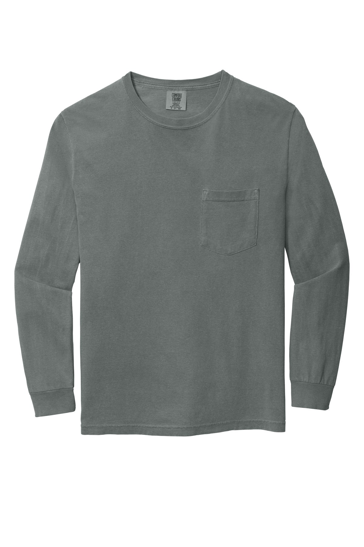 COMFORT COLORS Heavyweight Ring Spun Long Sleeve Pocket Tee. 4410