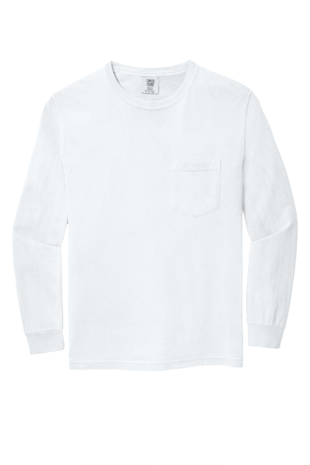 COMFORT COLORS Heavyweight Ring Spun Long Sleeve Pocket Tee. 4410