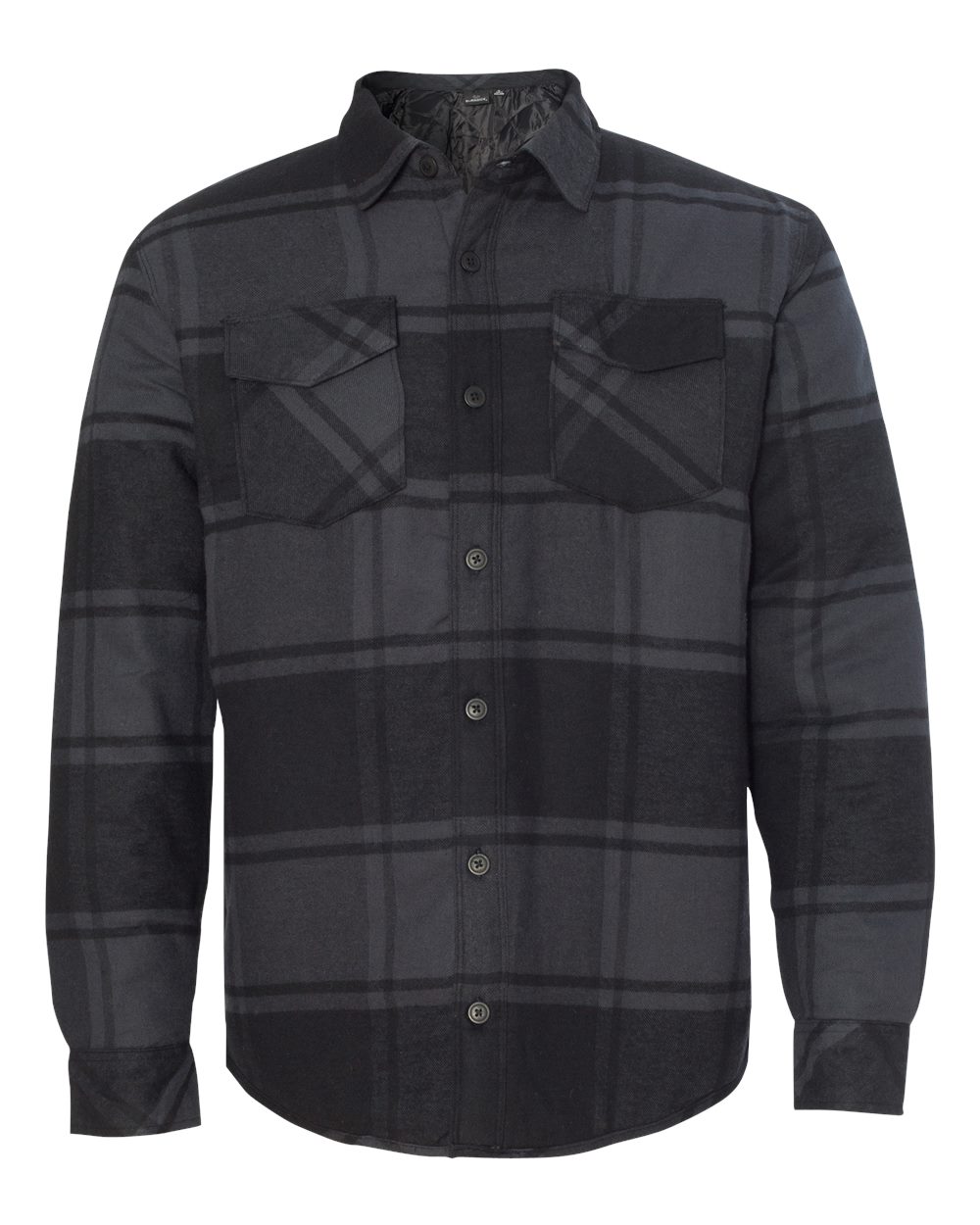 Men's Quilted Flannel Shirt Jacket - 8610