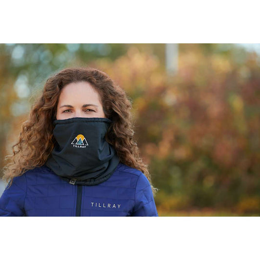 Front View of Grey Unisex Kyes Eco Winter Snood