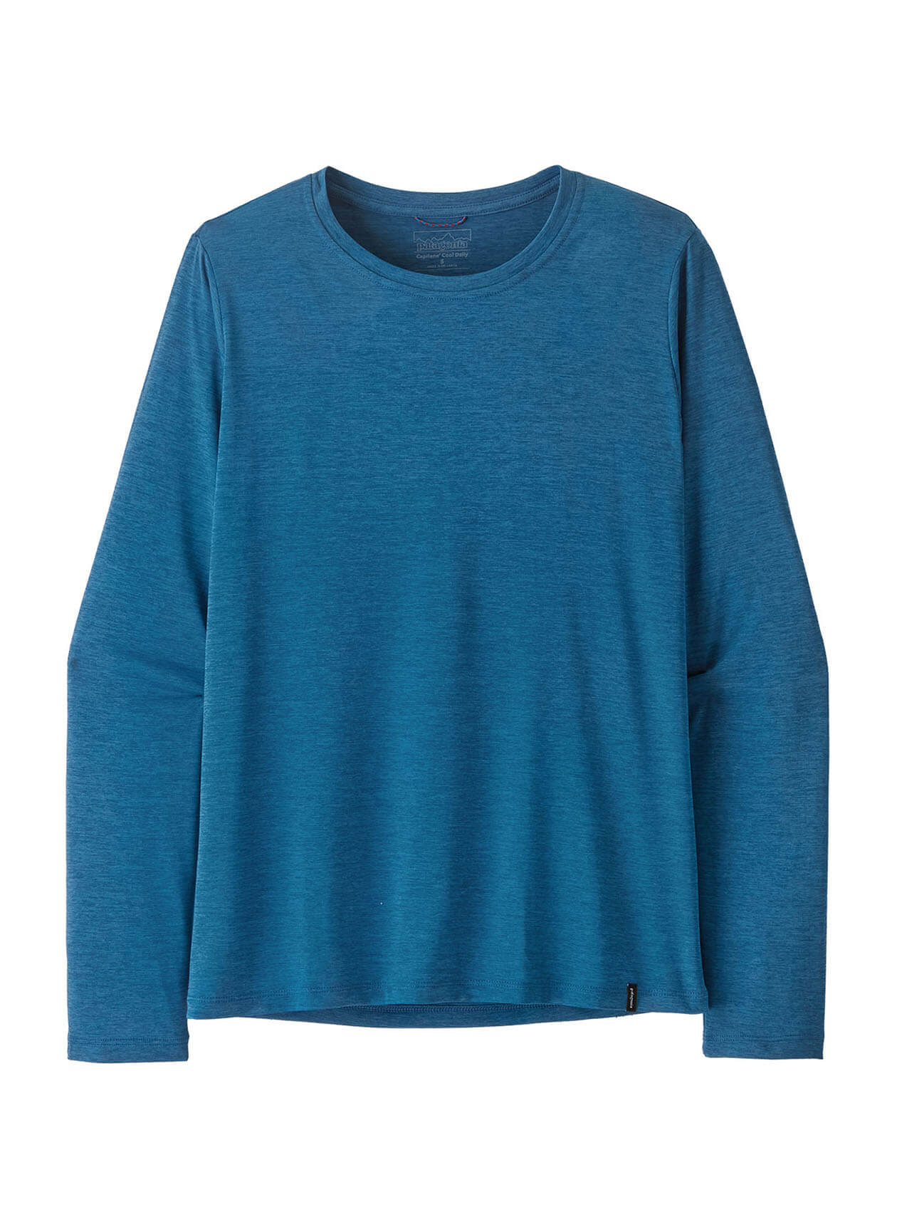 Patagonia Women's Long-Sleeved Cap Cool Daily Shirt - Aquatic Blue - Light Aquatic Blue X-Dye - XXS