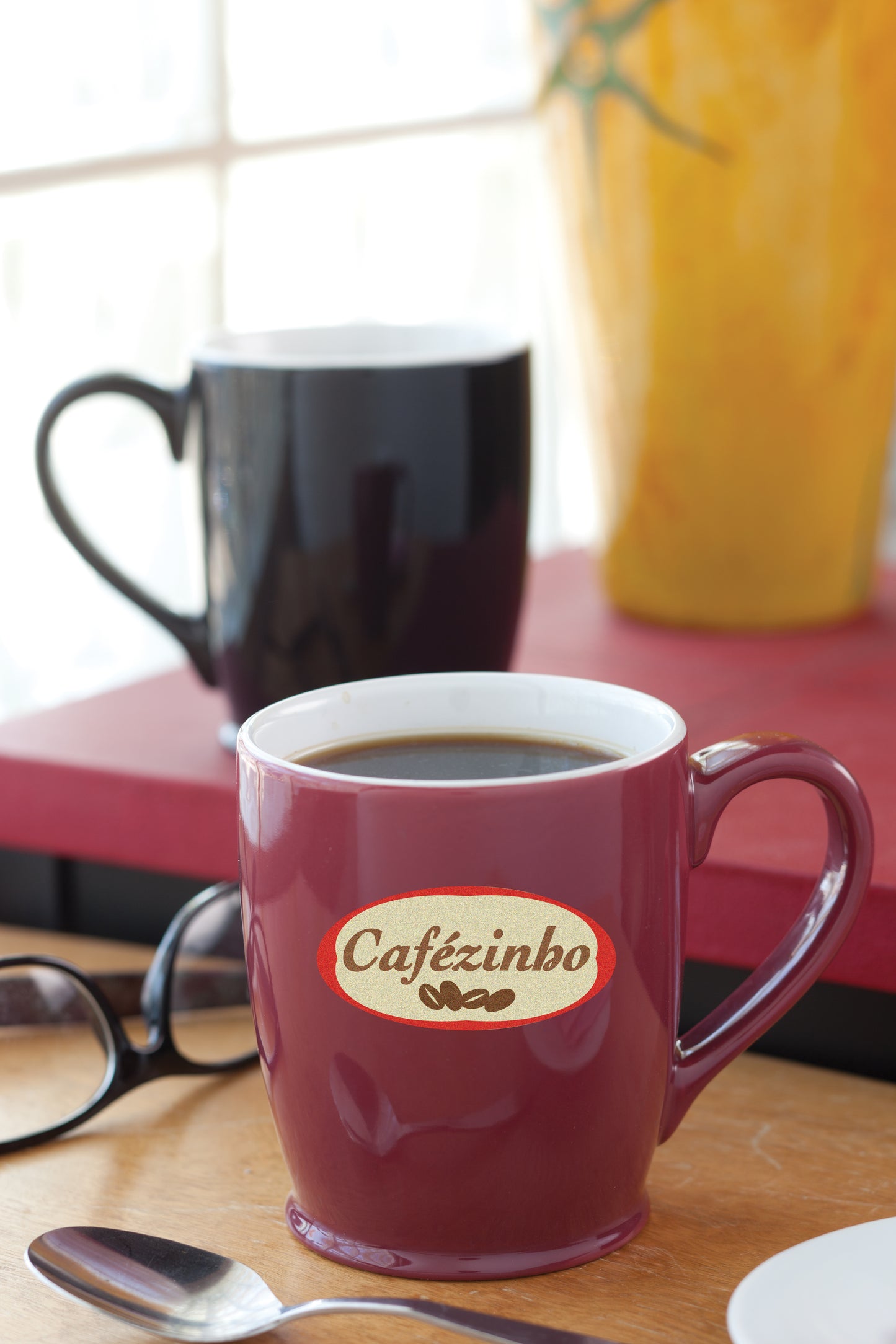 White Stylish Café Mug - 16 oz.