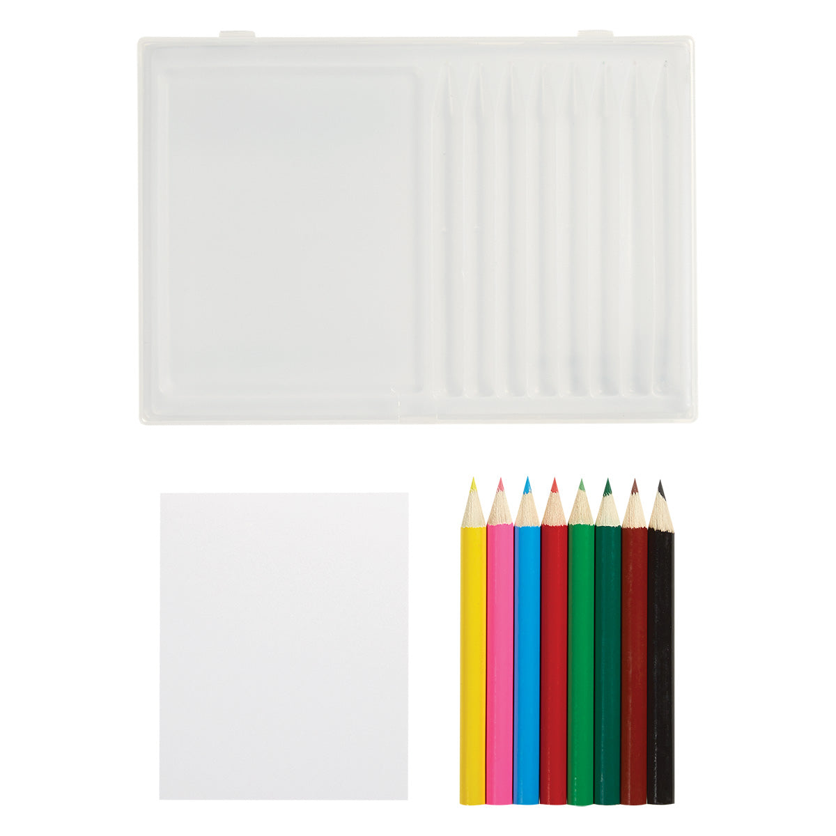 MULTI COLOR 8-Piece Colored Pencil Art Set In Case