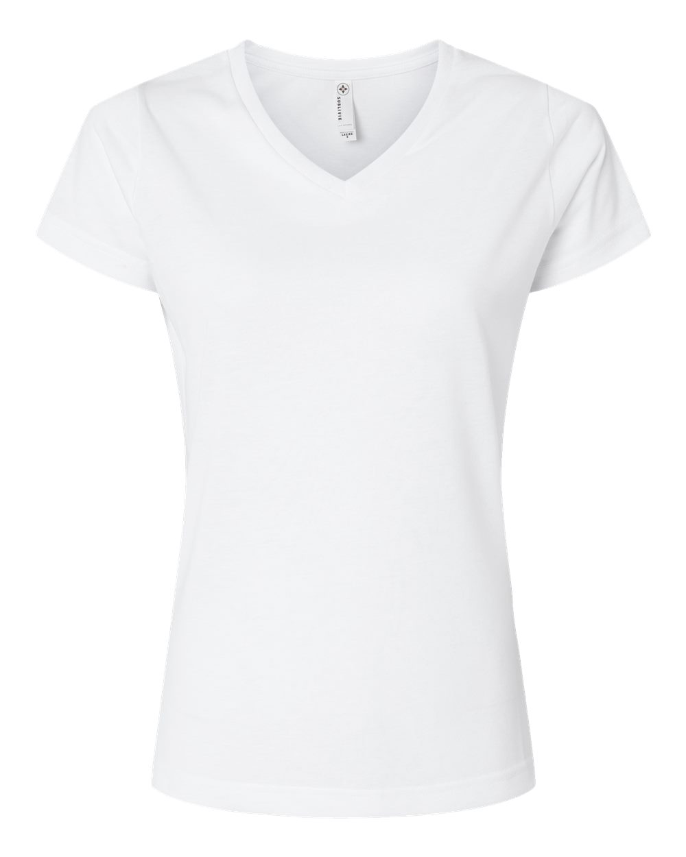 Women's Polyester Sublimation V-Neck Tee - 1507