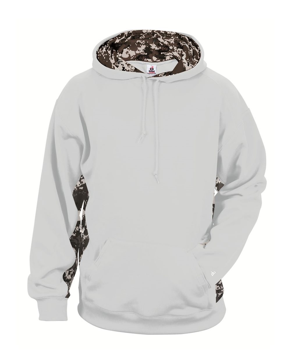 Youth Digital Camo Colorblock Performance Fleece Hooded Sweatshirt - 2464