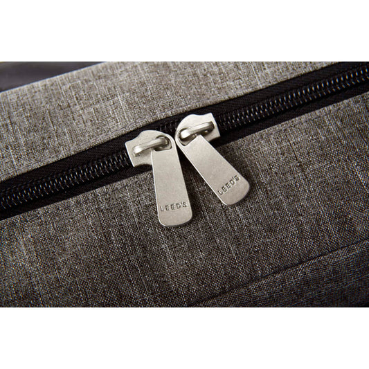 Front View of Black Verona Vertical 15" Computer Briefcase