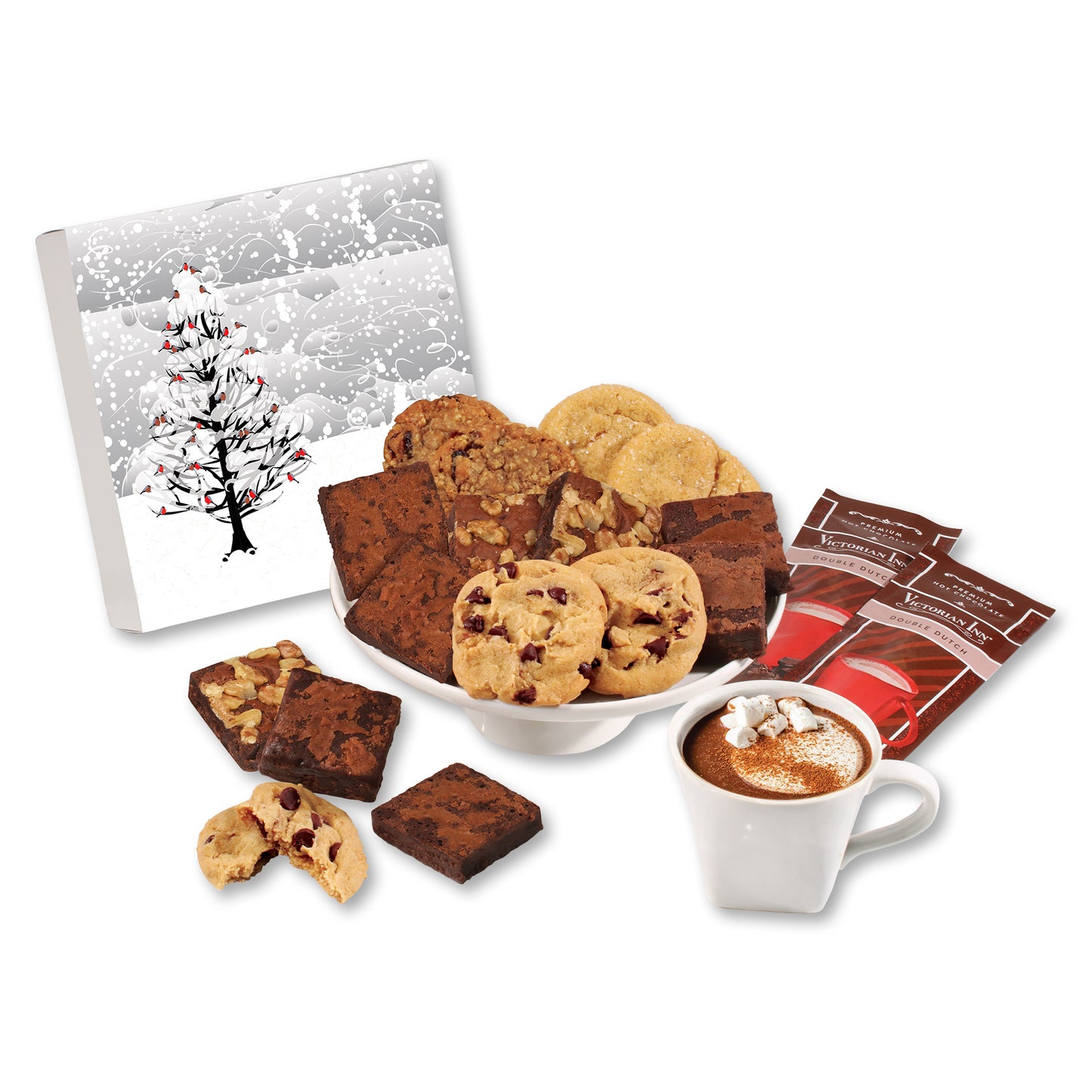 Gourmet Cookie & Brownie Gift Box with Cardinals Sleeve