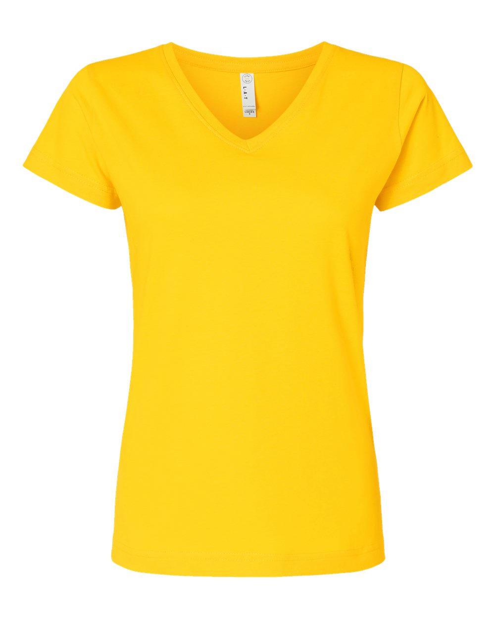 Women's Fine Jersey V-Neck Tee - 3507