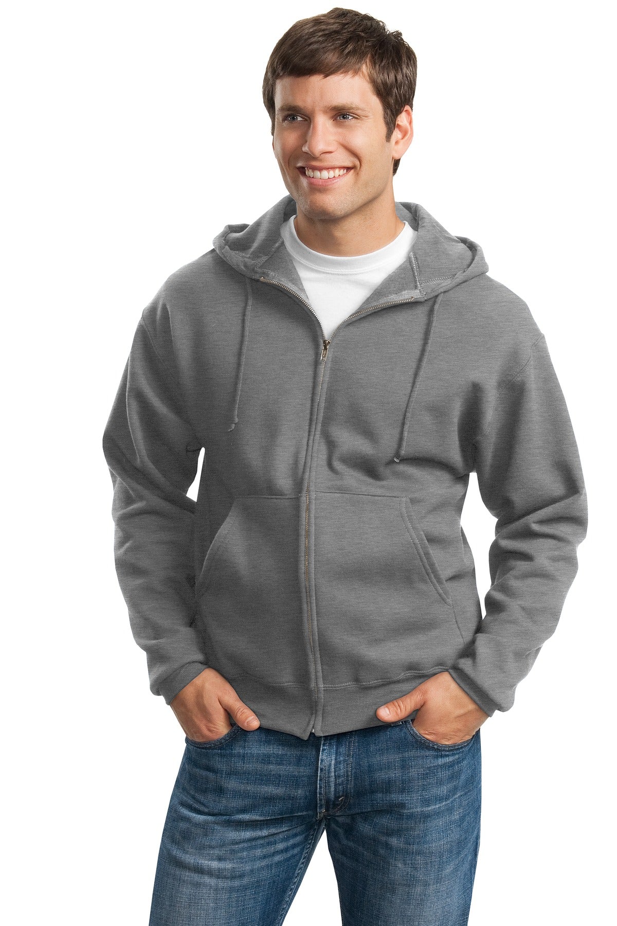 Jerzees Super Sweats NuBlend - Full-Zip Hooded Sweatshirt. 4999M