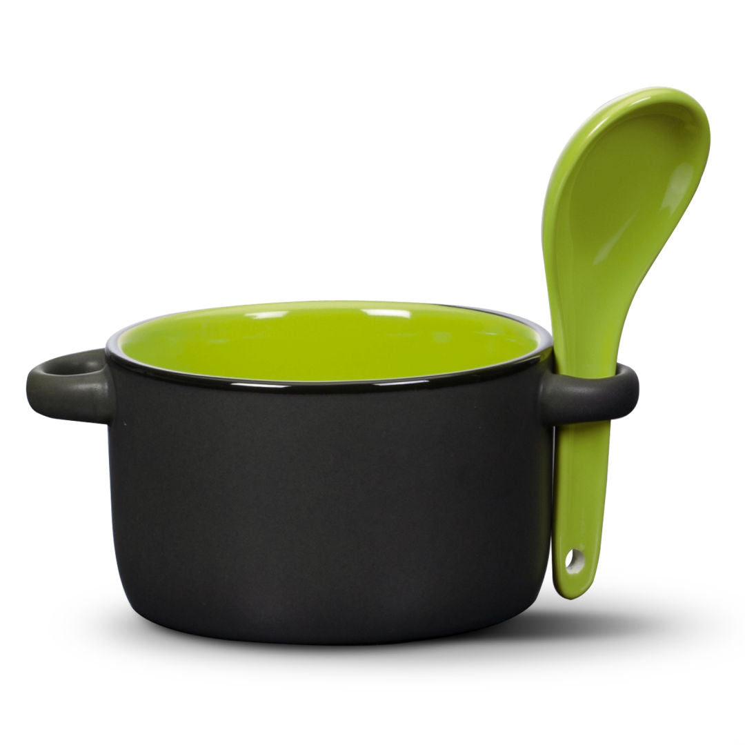 Merritt Soup Mug & Spoon - 12oz - Imprinted