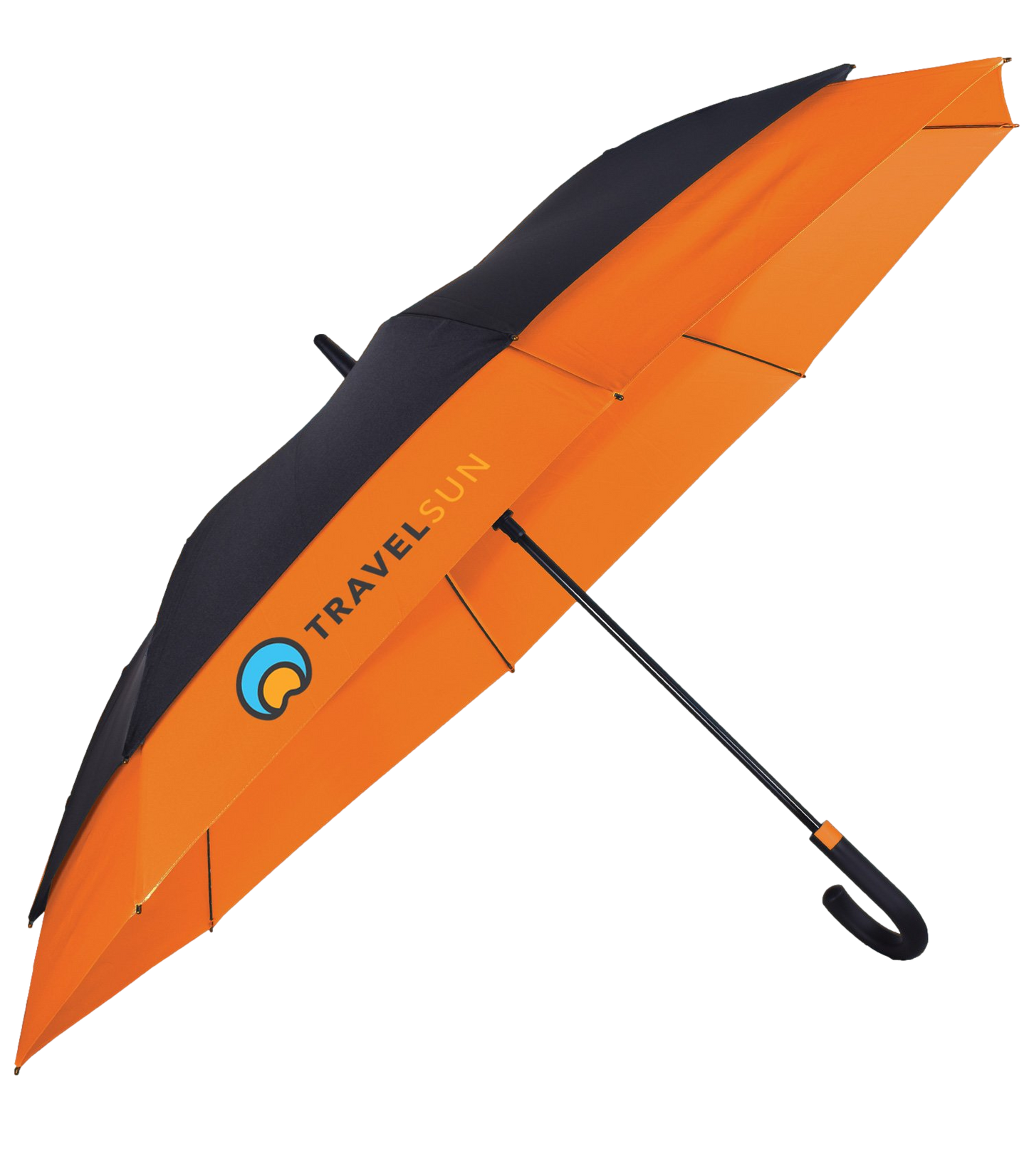 Black / Cyan Blue The Crusader Umbrella