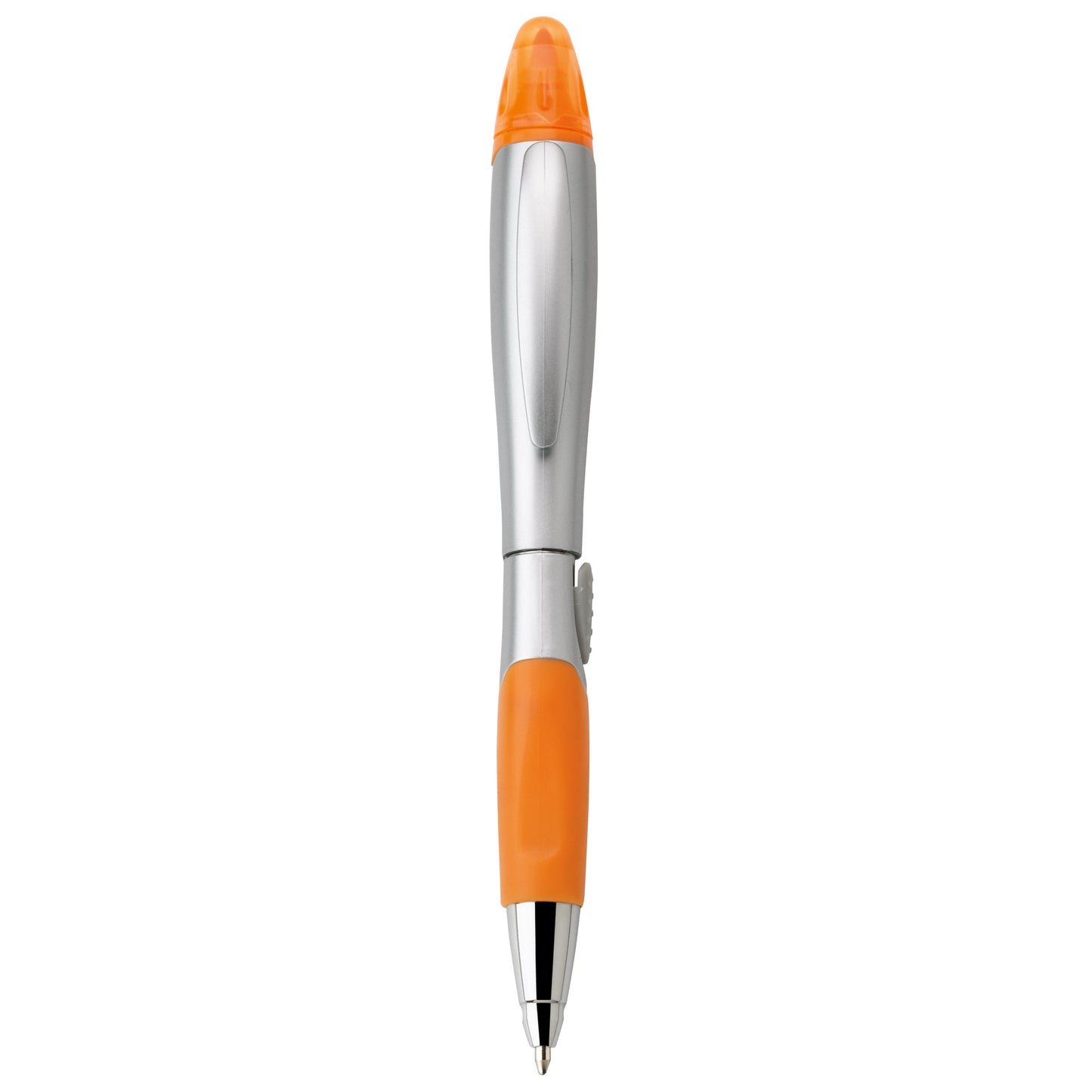 Silver blossom ballpoint pen/highlighter