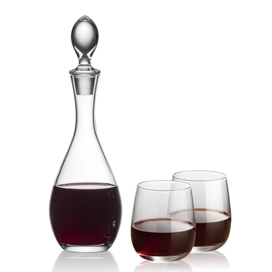 Malvern Decanter & Crestview Stemless Wine