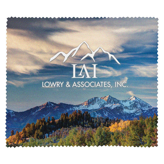 6" X 7" - "CHAMAREL XLR" Recycled RPET Full Color Import Air Ship Microfiber Cloth & Screen