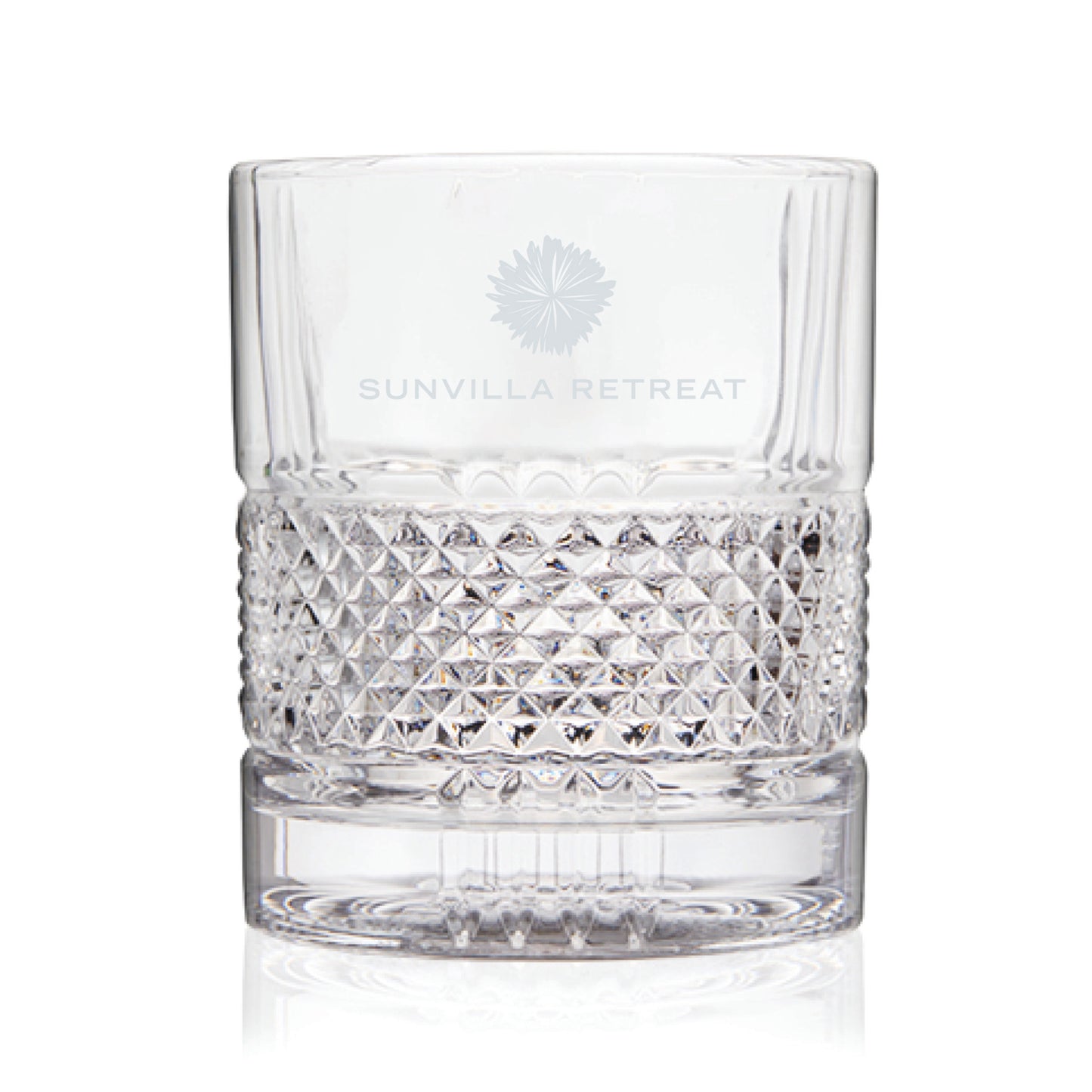 Viski® Revolve Crystal Spinning Rocks Glass
