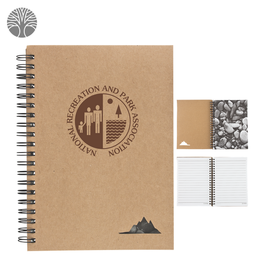 Natural no pigmentation 5" X 7" Spiral Stone Paper Notebook